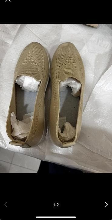 şanel krosovkalar: Qadınlar üçün rahat slip-on idman ayaqqabısı - Rəng: bej (şampan) — 1