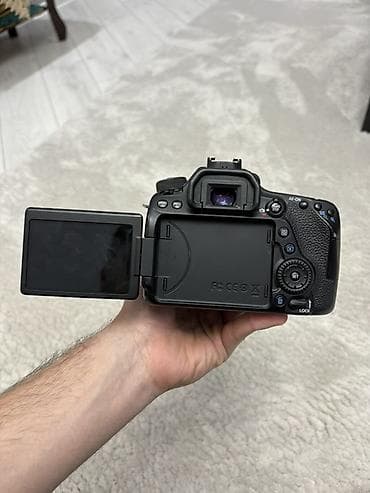 canon lens: Fotoaparat seti – Canon eos80d+ obyektivlər + flaş + çanta + original — 5