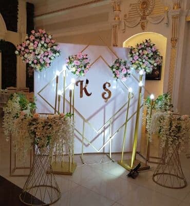 акция let's go 2021: Tədbir dekorasiyası və bəzək icarəsi - Qızıl tonlarda metal — 4