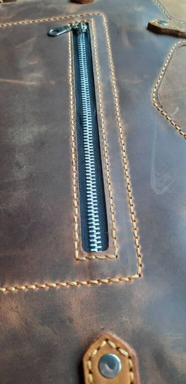 komputer case: Natural dəri portfel Dəri Portfel 100% Əl işi təbii Dəri çanta. Təbii — 14