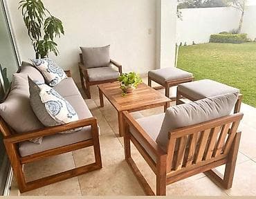 damla divan desti: Dördbucaq masa, Açılmayan, Stullar ilə, Taxta — 5