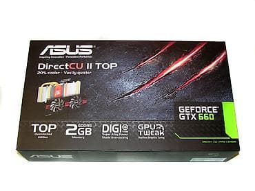 videokart: Videokart Asus GeForce GTX 660, < 4 GB, İşlənmiş — 1