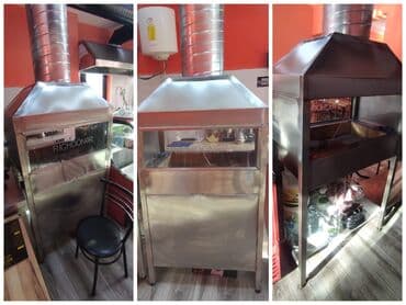 kabab bişirmək ucun manqal: 🌙Nure Satılır _*400 azn* Restoran manqalı Uzunlugu 90sm Eni 60 sm — 1