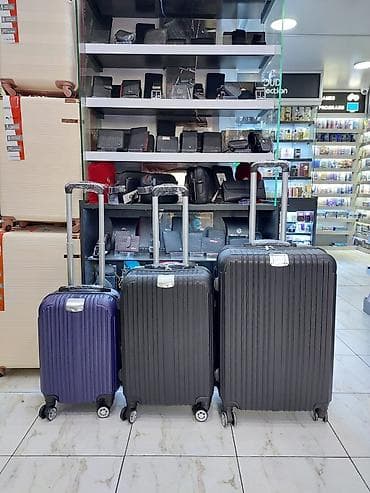 Sərnişin çemodan dəsti – 3 ölçü - Ölcülər: kiçik (kabin ölçüsü), orta