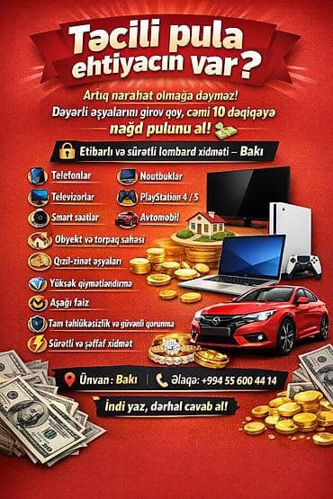 Təcili pula ehtiyacınız var? Artıq narahat olmağa dəyməz! Dəyərli