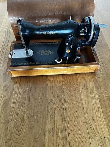 portativ: Mexaniki tikiş maşını – portativ taxta çamadanlı - Klassik, mexaniki — 5
