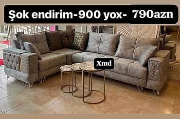 parca: Künc divan dəsti – müasir dizayn, komfortlu oturuş və eleqant — 1