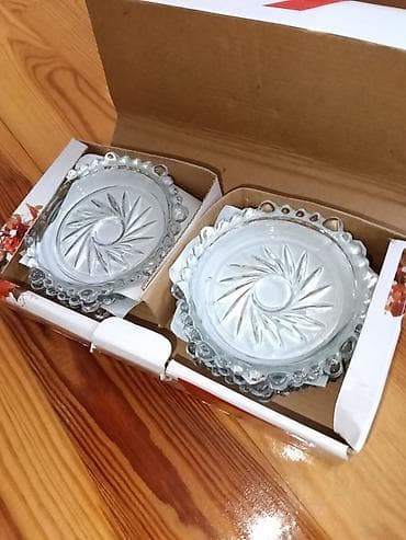 fincan dəsti: Mətbəx qab-qacaq dəsti - Şüşə servis boşqabı – Pasabahçe markalı — 2