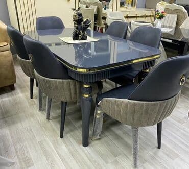 Qonaq otağı üçün, Yeni, Açılmayan, Dördbucaq masa, 8 stul lalafo.az -da Qonaq otağı üçün, Yeni, Açılmayan, Dördbucaq masa, 8 stul