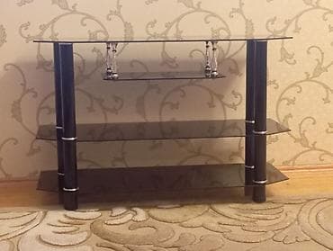 İşlənmiş, Düz TV altlığı, Polkalı, Şüşəli