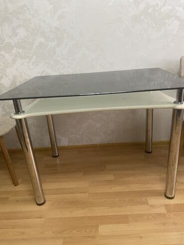 metbex stol: Mətbəx masası, İşlənmiş, Açılmayan, Şüşə, Dördbucaq masa — 4
