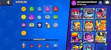 Çantalar: Brawl Stars oyunu üçün hesab - Kupa: 11,841 - Savaşçılar: 71/99 açıq — 3