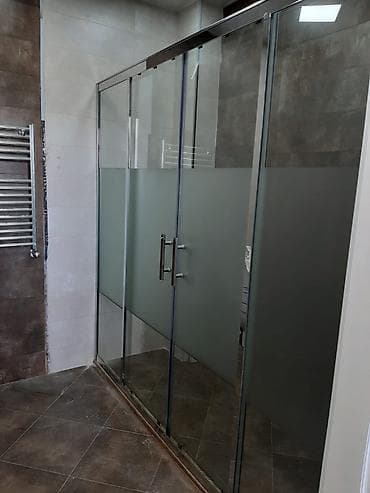 Şüşə duş kabinası - Material: temperli şüşə panellər, aşağı hissə lalafo.az -da Şüşə duş kabinası - Material: temperli şüşə panellər, aşağı hissə