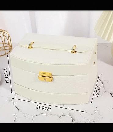 sandığ: Zinət əşyaları üçün şık təşkilatçı qutu - Ölçülər: 21.9 × 16 × 14.2 — 3