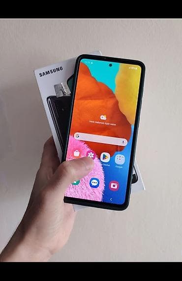Samsung Galaxy A51, 64 GB, rəng - Göy, Barmaq izi, İki sim kartlı, Face ID