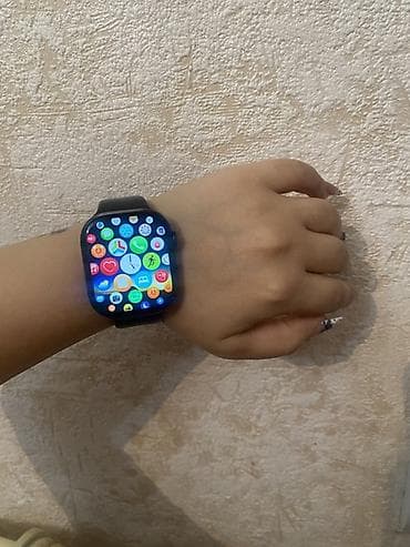 modio st12 smart watch: Ağıllı saat – böyük tam ekran sensorlu displey, qara silikon qayış — 2