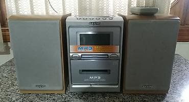 ev antenası: SANYO MP3 Micro Component System – 2 kolonkalı kompakt musiqi mərkəzi — 1