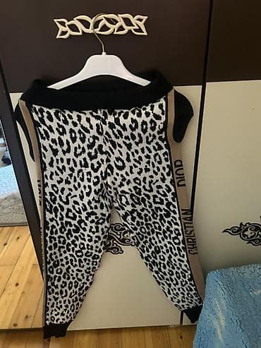 hk 10 pro: Leopar naxışlı qadın şalvarı Geyinilməyib 9azn alıınıb - Model: idman — 1