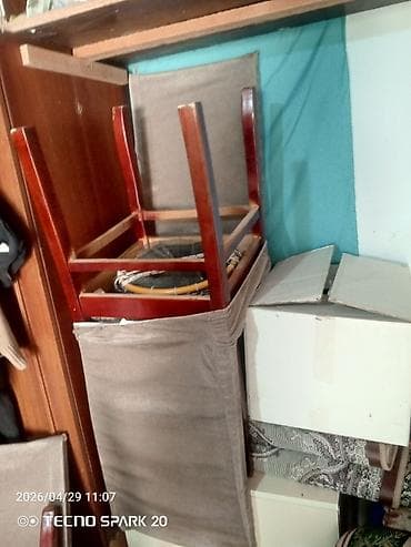 bag mebellerinin satisi: Mətbəx üçün, İşlənmiş, Qatlanan, 4 stul — 4