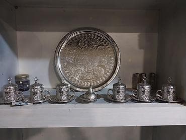 metal borular: Qəhvə dəsti, rəng - Gümüşü, Metal — 6