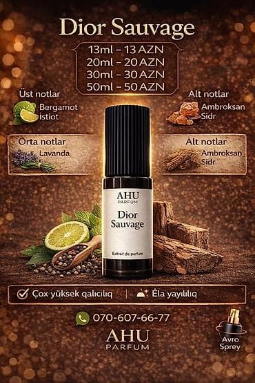 AHU Parfum – Extrait de Parfum kolleksiyası Seçimlər və qiymətlər: - — 3