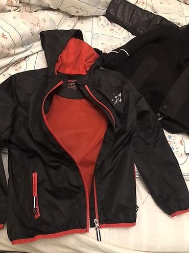 kollec jaketi: Uşaq üst geyimləri dəsti - 3 parça: kapüşonlu yağmurluq, kapüşonlu — 3