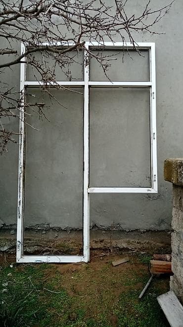 wuwe qapilar: Plastik (PVC) qapı-pəncərə dəsti - Material: ağ PVC profil - — 1