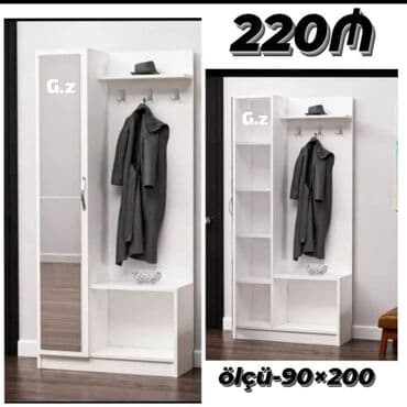 ışkaf: Yeni, 2 qapılı Düz dolab, Dəhliz dolabı — 19