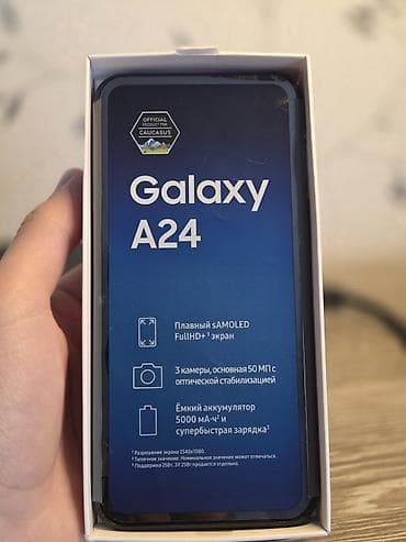 w202 pms beyni: Samsung Galaxy A24 4G, 128 GB, rəng - Qara, Face ID — 9