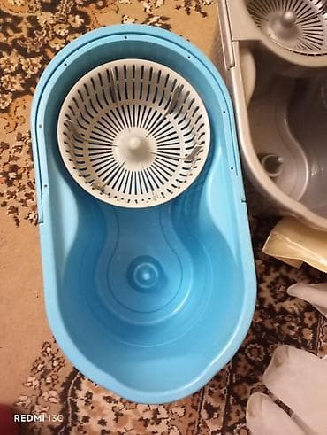 mop: Biri 3 man. istifadə olunub. əla vəziyyətdədir Döner səbətli mop — 3