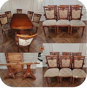 Qonaq otağı üçün, Açılan, 6 stul