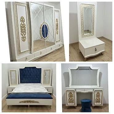 dola: Yataq dəsti – 1250 AZN Material: MDF, maşın boyası Tərkibi və — 1