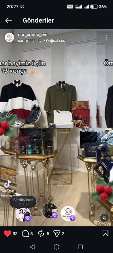 bayram xonçasi: Xonça dəsti 13 parçalı.
İkinci əl xonça 
Çox az işlənilib — 4