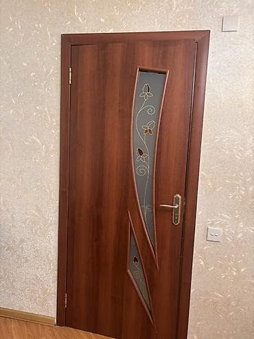 qapi avropa: Mebelli otaq qapıları – dekorativ şüşə panelli - Material: ağac — 2