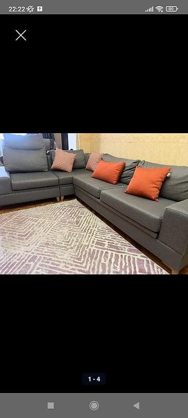 islenmis divan: Диван, Б/у, Раскладной, С подъемным механизмом — 1