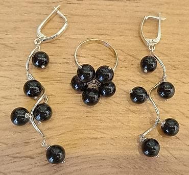 chanel mindjuse cena: Dəstə daxildir: Üzük, Sırğa, Gümüş, 925 Əyar — 1