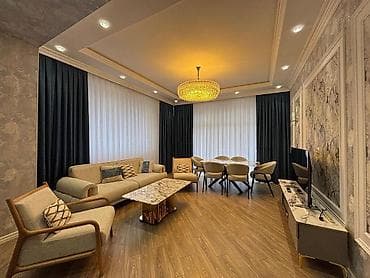 Mənzillər: İcarəyə verilir 3 otaqlı yeni tikili 125 m², Ağ şəhər q. Kateqoriya — 3