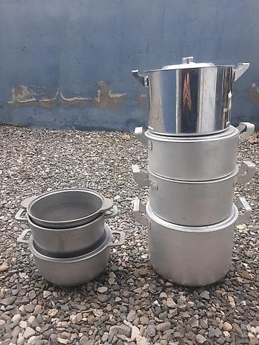 lambirin satisi: Tava, Qazan, Bişirmə üçün formalar, rəng - Gümüşü, Alüminium, SSRİ — 1