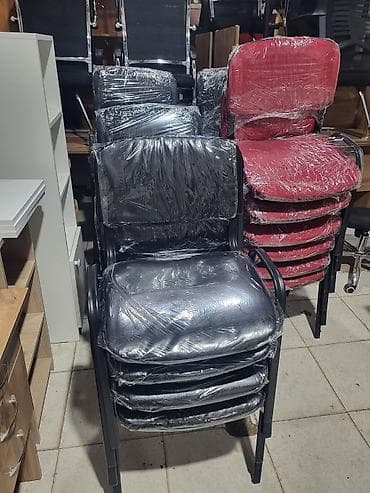 stullar: Yığıla bilən konfrans/ofis stulları - Model: qoltuqlu, metal — 6