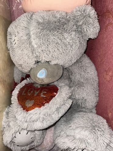 Столы для кормления: Məhsul: Oyuncaq iri ayıcıklar (2 ədəd) - Model 1: Boz rəngli, klassik — 1