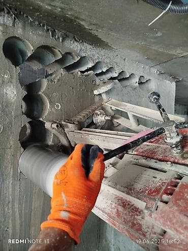 qapi ustu asmalar: Beton kəsimi və deşmə xidməti - Armaturlu beton, monolit, panel, daş — 2