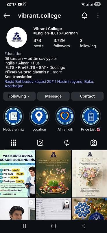 Услуги: 🚀 Hazır biznes səhifəsi satılır 🎯 3.7K real izləyici ✅ Aktiv və — 1