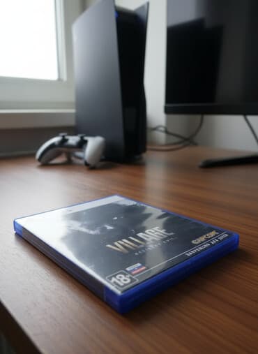 PSP (Sony PlayStation Portable): Ps5 üçün Resident Evil village oyun az işlenib diskde cızıq yoxdur rus — 2