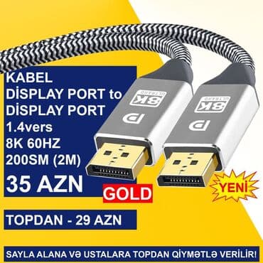 Планшеты: Display Port Kabellər SAYLA ALANA VƏ USTALARA TOPDAN QİYMƏTLƏ VERİLİR! — 6