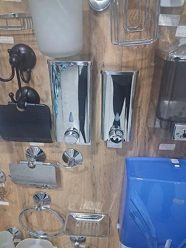 dişlər: Divar tipli maye sabun dispenserləri – paslanmayan poladdan, parlaq — 2