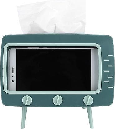Ev üçün digər mallar: Telefon və salfetka qabı. Retro TV dizaynlı salfet qutusu və telefon — 2