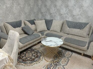 yanmis meftil: Qonaq otağı mebel dəsti Tərkib: - L formalı yumşaq künc divan — 1