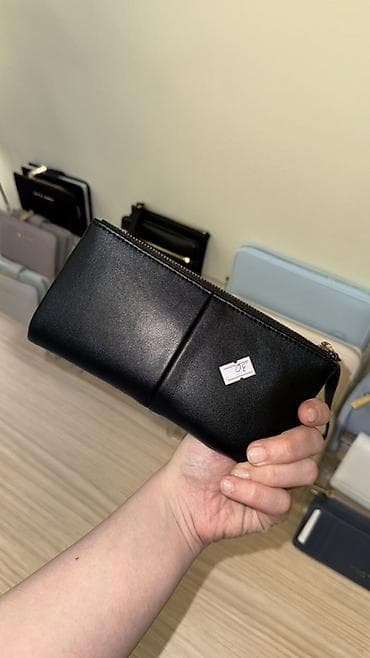 mini cantalar: Məhsul: Qara rəngli çoxfunksiyalı pulqabı/kiçik çanta - Material — 1