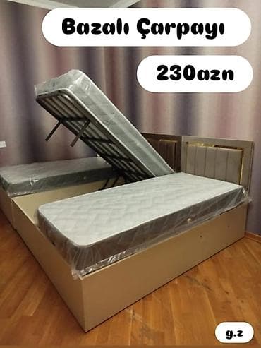 Təknəfərlik çarpayı, Bazalı, Matras ilə, Siyirməsiz lalafo.az -da Təknəfərlik çarpayı, Bazalı, Matras ilə, Siyirməsiz