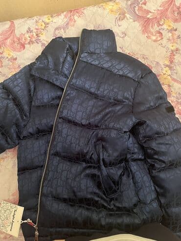 черные мужские толстовки: Мужская куртка, Болонка, Зимняя, Dior, L — 6